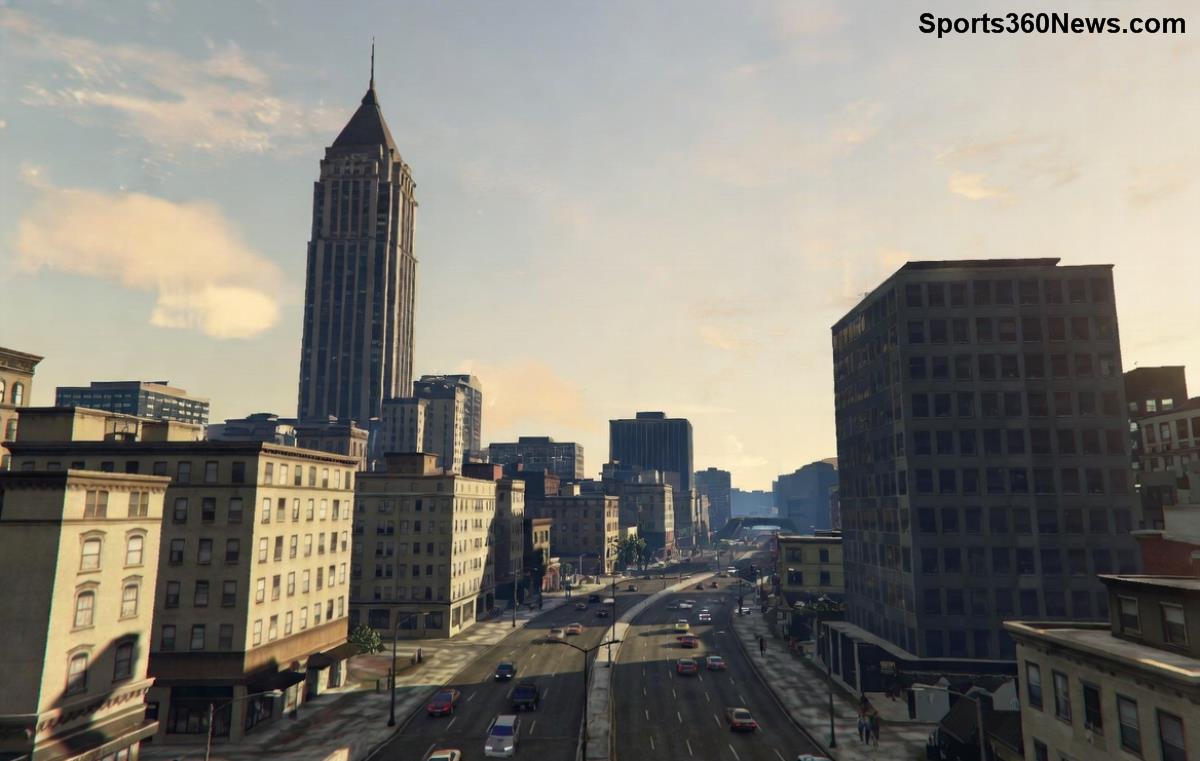 Oppressor MK2 launching missiles in intense GTA Online dogfight