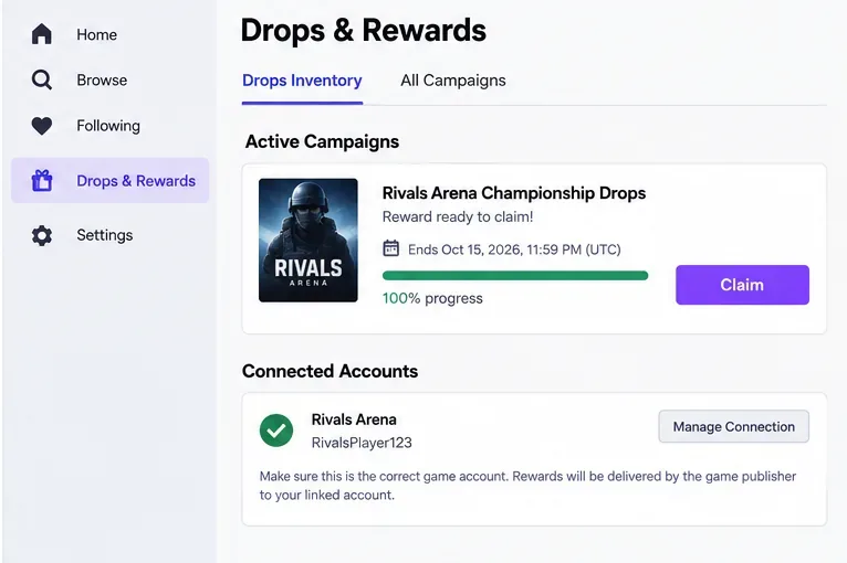 Esports Broadcast Drops: How to Verify Account Linking and Eligible Watch Time Safely