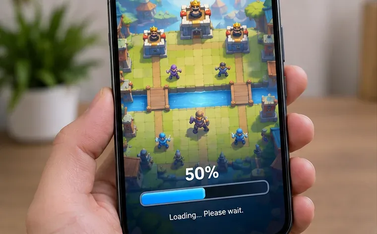 Cómo solucionar el problema de Clash Royale atascado en el 50% en la pantalla de carga.