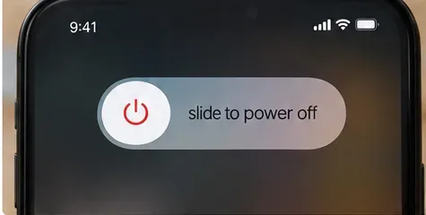 Botón deslizante para apagar el iPhone en la pantalla
