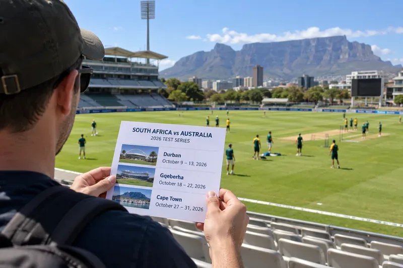 South Africa vs Australia 2026 Tests: Durban, Gqeberha and Cape Town Schedule Explained