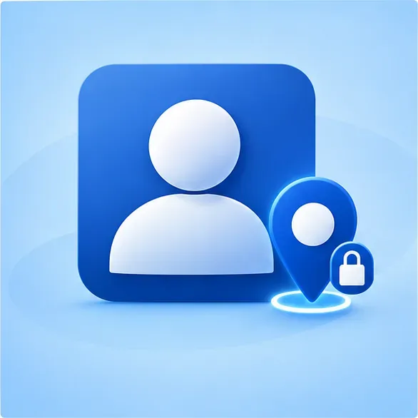 A user profile card beside a fixed country marker and lock, representing the country selected for a PlayStation account