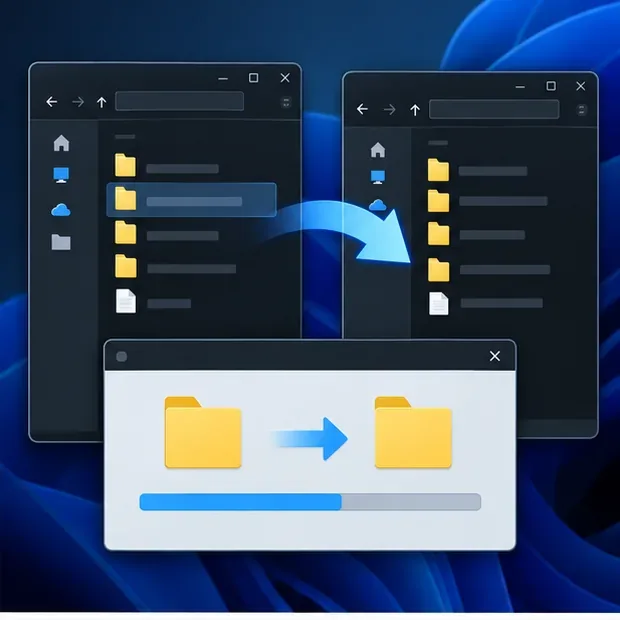 A game-world folder being copied to a separate backup location.