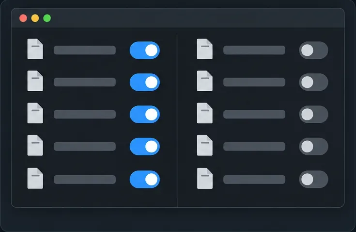 A generic mod list divided into two groups, with one group temporarily disabled for isolation testing