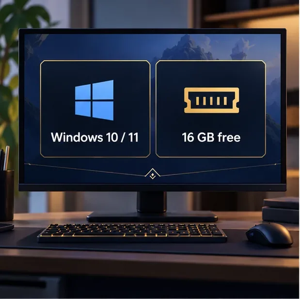 Os requisitos mínimos divulgados pela Riot incluem Windows 10 ou 11 e 16 GB de espaço livre de armazenamento.