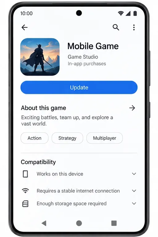 Generic Android app information screen showing separate Clear cache and Clear data controls.