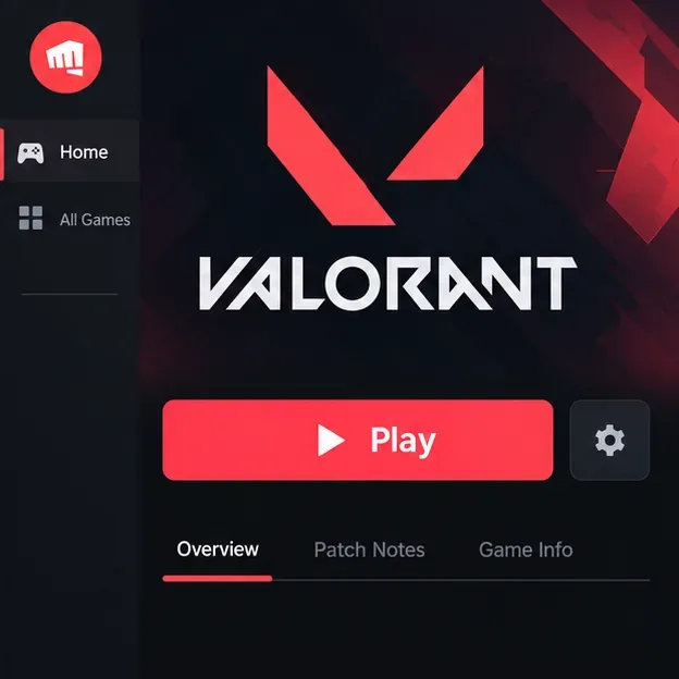 VALORANT game page in a client-style window with a Play button