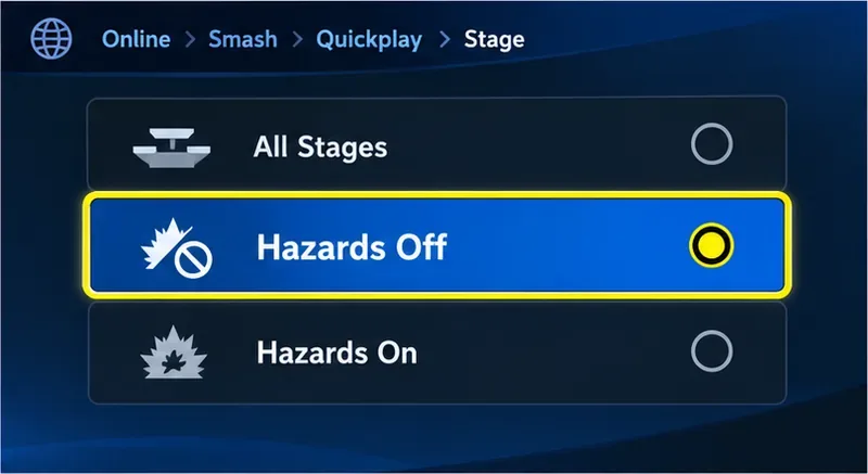 How to Turn Off Stage Hazards in Smash Ultimate Quickplay