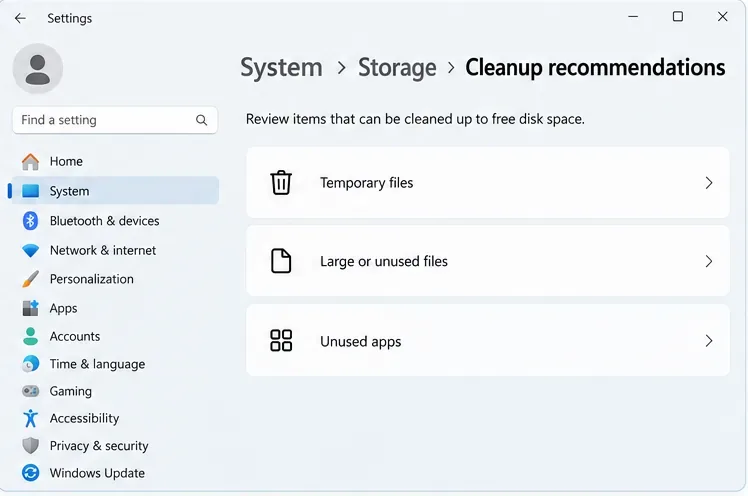 ตัวอย่างหน้าจอการตั้งค่า Windows ที่ข้อมูลระบบ-awj-image-key=