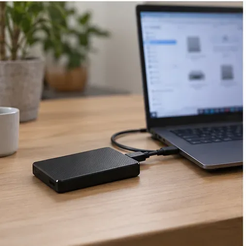ใช้ SSD ภายนอกที่เชื่อมต่อกับแล็ปท็อปเพื่อทดสอบอย่างระมัดระวังกับอุปกรณ์อื่น
