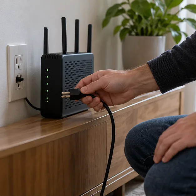 A player pausing a large download on a television while preparing to play online