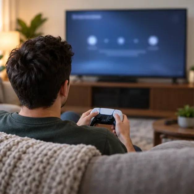 A player checking the console network connection before starting an online match