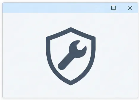 A shield containing a wrench, representing a repair step for Easy Anti-Cheat.
