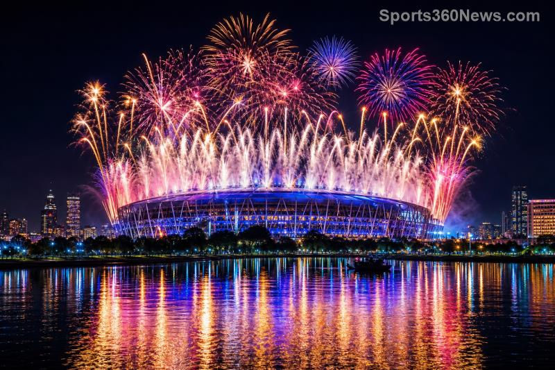 Copa del Mundo 2026 con trofeo y estadios